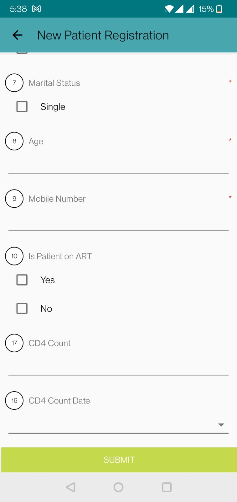 Mobile Application on National Guidelines on HIV care and treatment