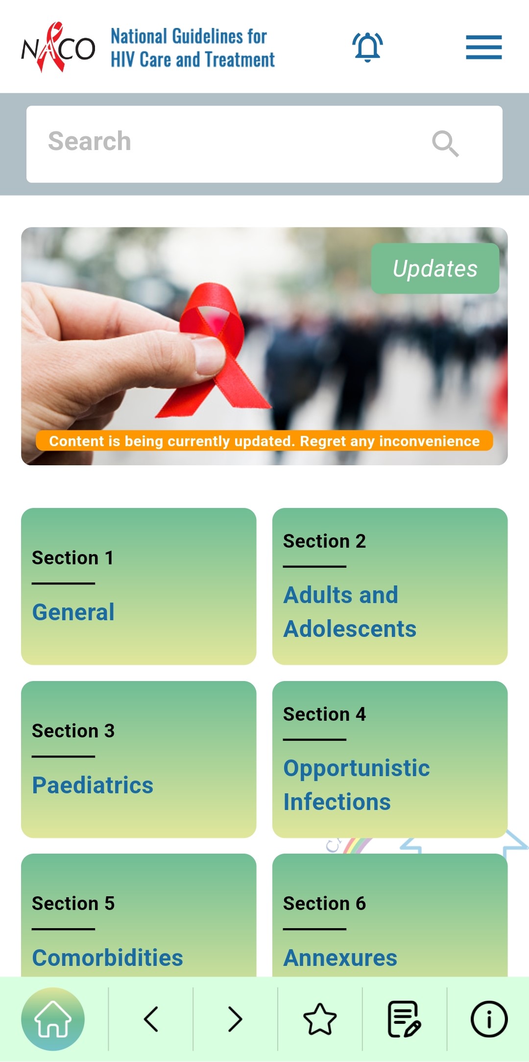 Mobile Application on National Guidelines on HIV care and treatment