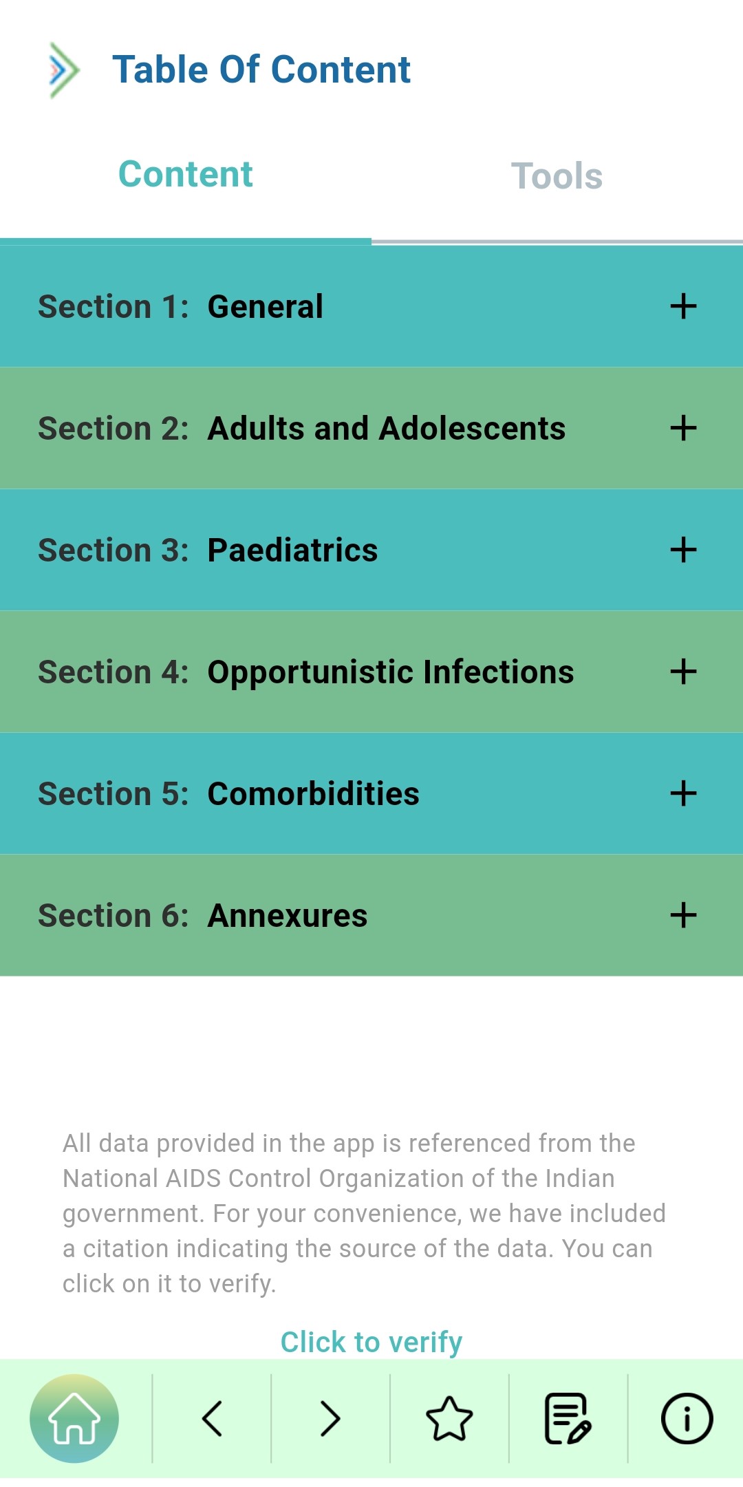 Mobile Application on National Guidelines on HIV care and treatment